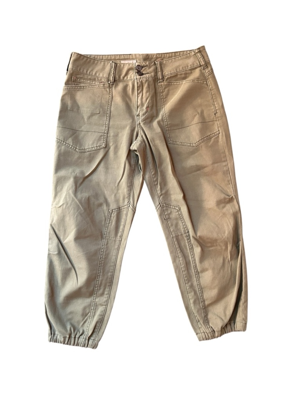 PILCRO Anthropologie The Wanderer Green Utility Crop Pants size 28